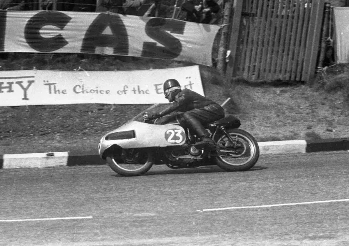Framed Print : George Begg (AJS) 1956 Senior TT Framed Print : George Begg (AJS) 1956 Senior TT