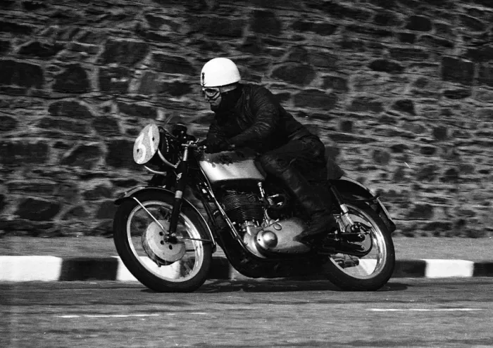 Framed Print : George Bell (BSA) 1956 Junior Clubman TT Framed Print : George Bell (BSA) 1956 Junior Clubman TT