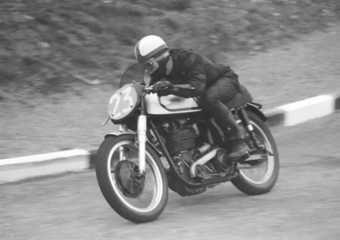 Framed Print : George Catlin (Norton) 1955 Junior TT Framed Print : George Catlin (Norton) 1955 Junior TT