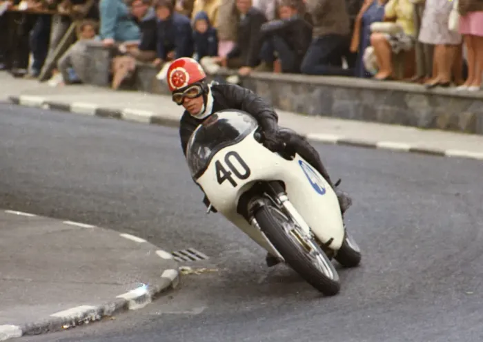 Framed Print : George Fogarty (AJS) 1968 Junior TT