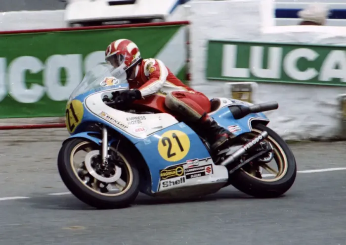 Framed Print : George Fogarty (Suzuki) 1981 Senior TT Framed Print : George Fogarty (Suzuki) 1981 Senior TT