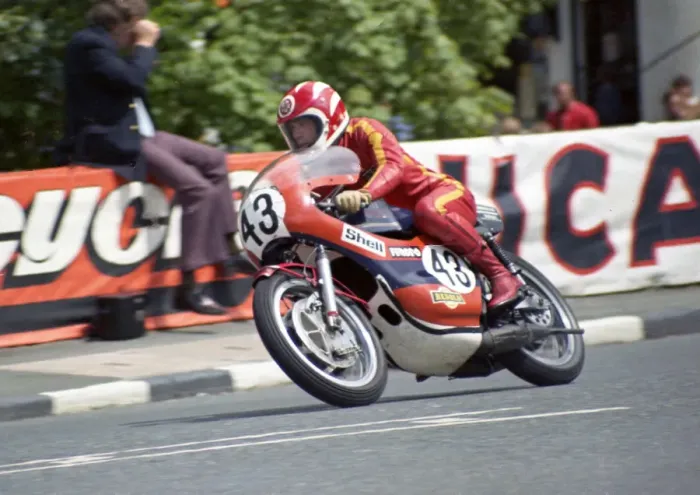 Framed Print : George Fogarty (Yamaha) 1974 Formula 750 TT
