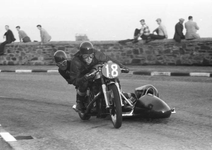 Framed Print : Gerald de Orfe & Danny Fynn (Norton) 1959 Sidecar TT Framed Print : Gerald de Orfe & Danny Fynn (Norton) 1959 Sidecar TT