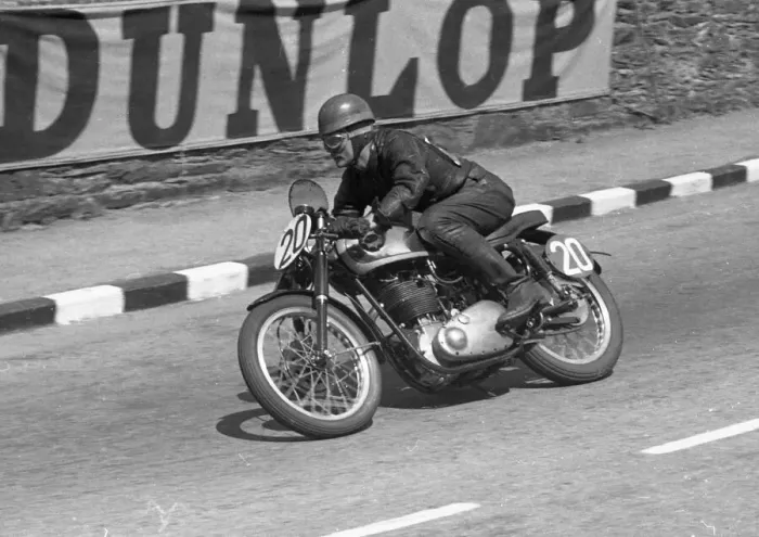 Framed Print : Gerry Turner (BSA) 1954 Senior Clubman TT Framed Print : Gerry Turner (BSA) 1954 Senior Clubman TT