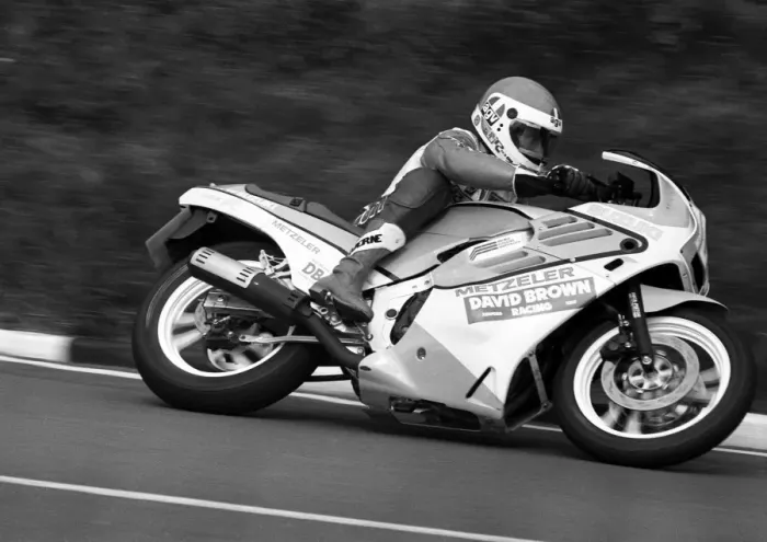 Framed Print : Glenn Williams (Suzuki) 1986 Production D TT