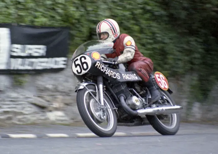 Framed Print : Godfrey Benson (Suzuki) 1973 Production TT Framed Print : Godfrey Benson (Suzuki) 1973 Production TT