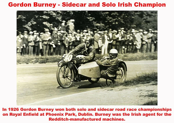 Gordon Burney - Sidecar and Solo Irish Champion