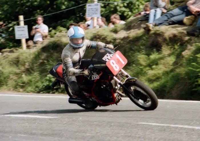 Framed Print : Gordon Farmer (Honda) 1984 Production TT