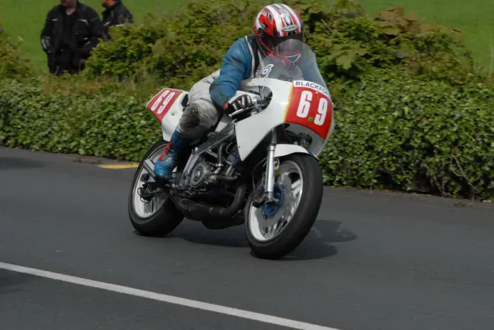Framed Print : Gordon Morss (Spondon Yamaha) 2010 Pre TT Classic