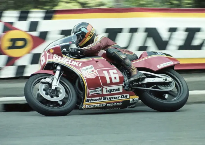 Framed Print : Graeme Crosby (Suzuki) 1981 Formula One TT Framed Print : Graeme Crosby (Suzuki) 1981 Formula One TT