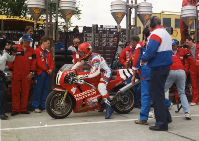 Framed Print : Graeme McGregor (Honda) 1990 Formula One TT