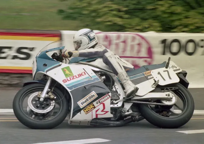 Framed Print : Graeme McGregor (Suzuki) 1986 Formula One TT