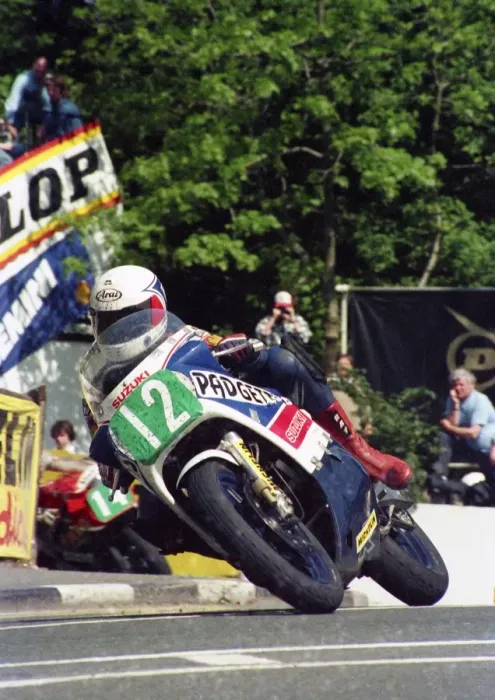 Framed Print : Graeme McGregor (Suzuki) 1987 Production B TT Framed Print : Graeme McGregor (Suzuki) 1987 Production B TT