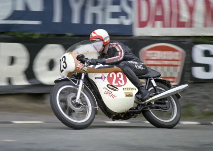 Framed Print : Graham Bailey (Triumph) 1973 Production TT