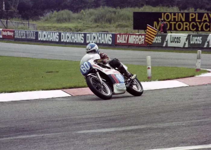Framed Print : Graham Cannell (Yamaha) 1982 Donington