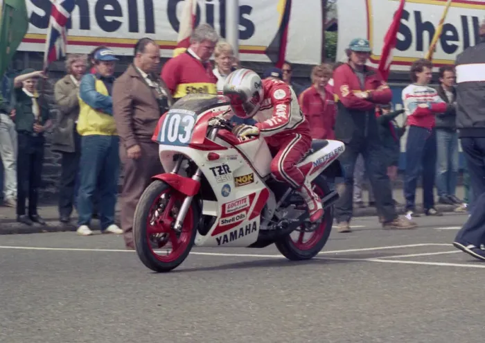 Framed Print : Graham Cannell (Yamaha) 1986 Production D TT Framed Print : Graham Cannell (Yamaha) 1986 Production D TT