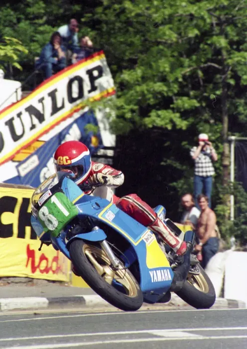 Framed Print : Graham Cannell (Yamaha) 1987 250cc Production TT