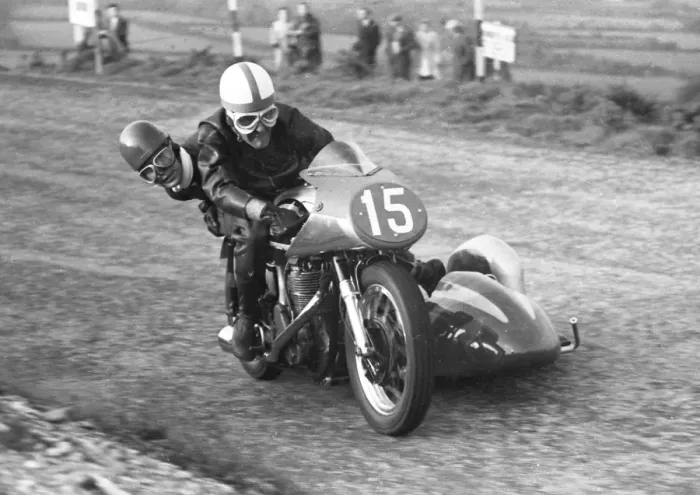 Framed Print : Graham Humby & G Deakin (Norton) 1957 Sidecar TT Framed Print : Graham Humby & G Deakin (Norton) 1957 Sidecar TT