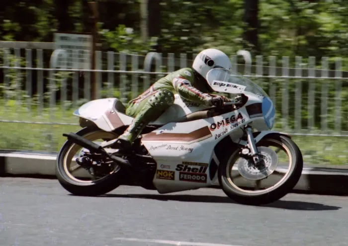Framed Print : Graham Young (Yamaha) 1982 350 TT Framed Print : Graham Young (Yamaha) 1982 350 TT