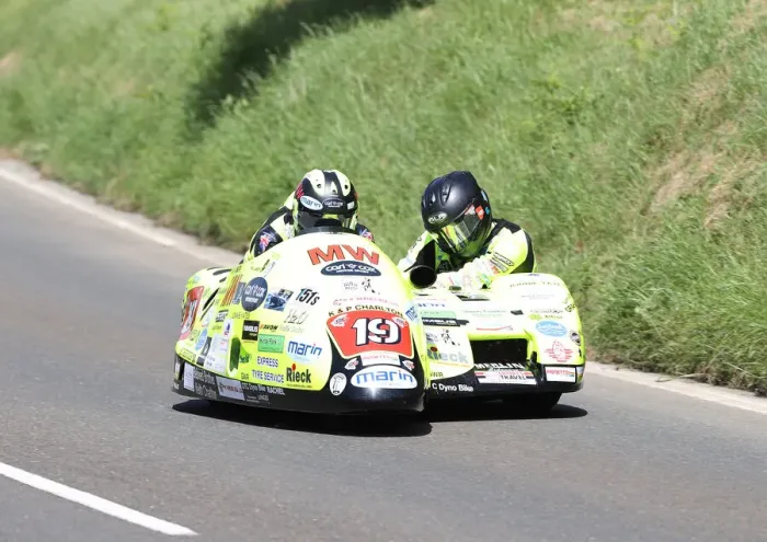 Framed Print : Greg Lambert & Ben McBride (Honda LCR) 2022 Sidecar TT Framed Print : Greg Lambert & Ben McBride (Honda LCR) 2022 Sidecar TT
