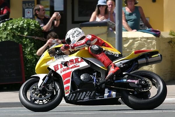Guy Martin at Parliament Square, 2008 Supersport 2 TT