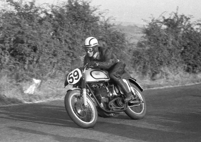 Framed Print : H O Reilly (Norton) 1955 Junior Ulster Grand Prix