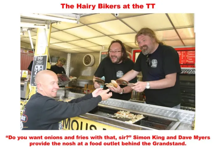 Framed Print : The Hairy Bikers at the TT Framed Print : The Hairy Bikers at the TT