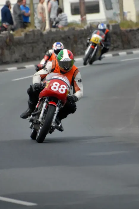 Framed Print : Hakon Thorstensen (Laverda) 2010 Pre TT Classic