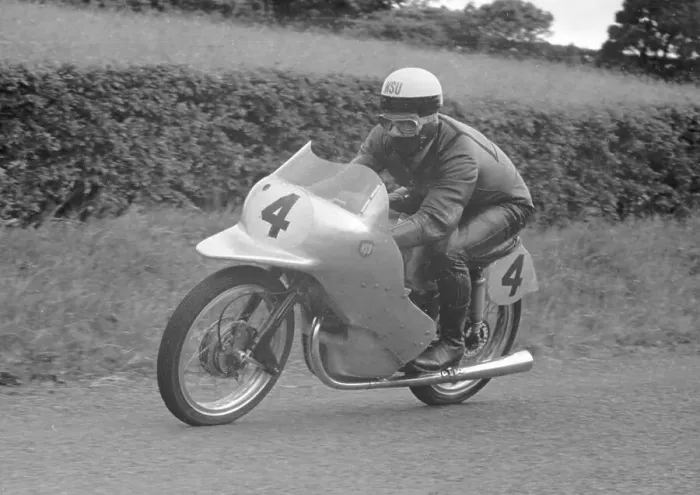Framed Print : Hans Baltisberger (NSU) 1954 Ultra Light Ulster Grand Prix