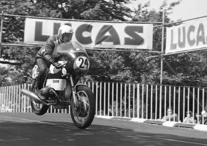 Framed Print : Hans Otto Butenuth (BMW) 1974 Production TT