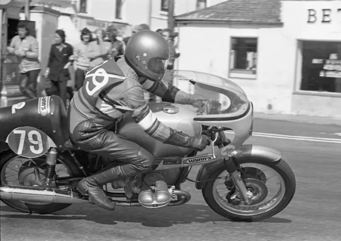 Framed Print : Hans Otto Butenuth (BMW) 1975 Production TT Framed Print : Hans Otto Butenuth (BMW) 1975 Production TT