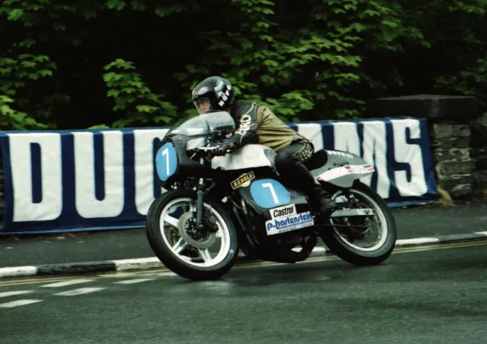 Framed Print : Hans Otto Butenuth (Honda) 1980 Formula Two TT