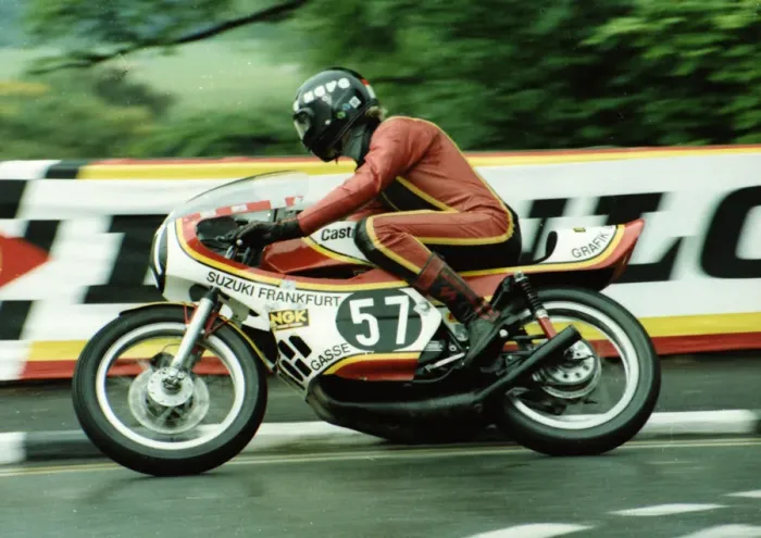 Framed Print : Harald Gasse (Yamaha) 1980 Formula Three TT