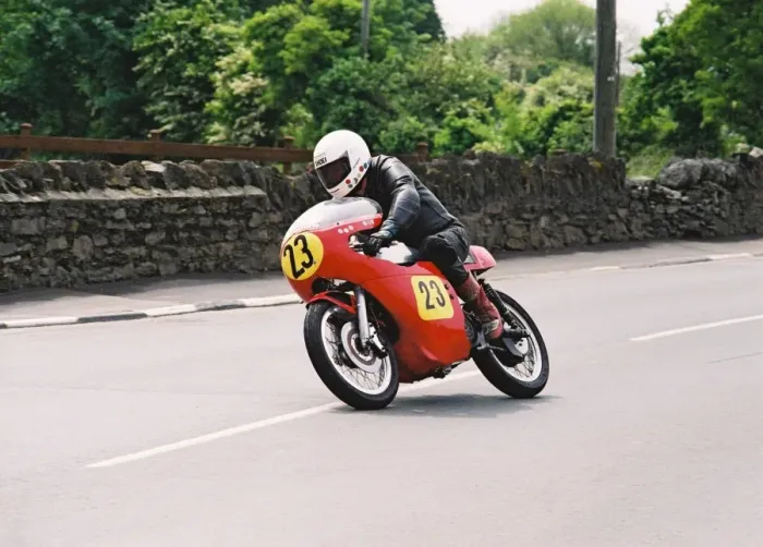Framed Print : Harold Bromiley (Cowles Matchless) 1994 Pre-TT Classic Framed Print : Harold Bromiley (Cowles Matchless) 1994 Pre-TT Classic