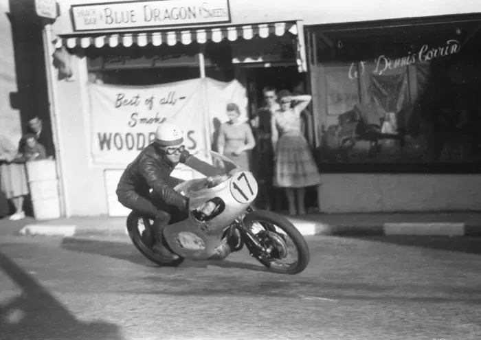 Framed Print : Harry Hinton jnr (NSU) 1958 Lightweight TT practice Framed Print : Harry Hinton jnr (NSU) 1958 Lightweight TT practice