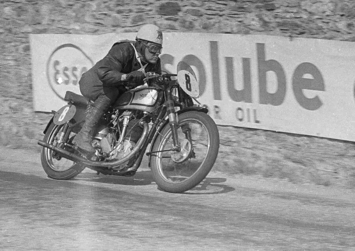 Framed Print : Harry Plews (Norton) 1951 Senior Clubman TT Framed Print : Harry Plews (Norton) 1951 Senior Clubman TT