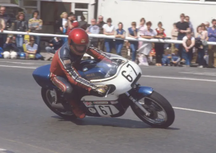 Framed Print : Hartley Kerner (Miles BSA) 1984 Formula One TT