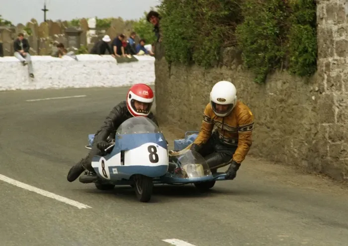 Framed Print : Harvey Garton & Steve Woodward (BSA) 1988 Pre TT Classic Framed Print : Harvey Garton & Steve Woodward (BSA) 1988 Pre TT Classic