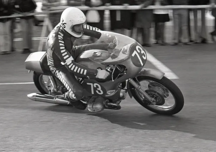 Framed Print : Helmut Dahne (BMW) 1975 Production TT