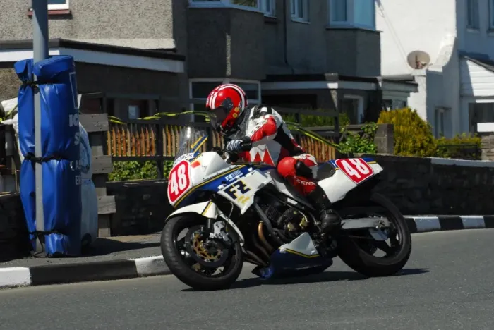 Framed Print : Henry Bell (Yamaha) 2013 Pre TT Classic