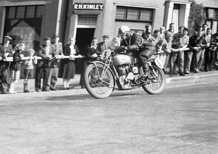 Framed Print : Henry Harrison (OK Supreme) 1951 Lightweight TT Framed Print : Henry Harrison (OK Supreme) 1951 Lightweight TT