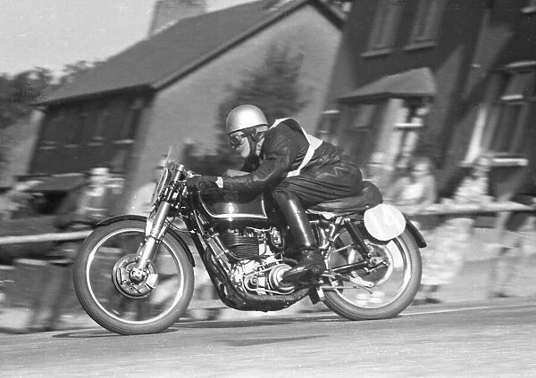 Herbert Bent (AJS) 1957 Junior Manx Grand Prix