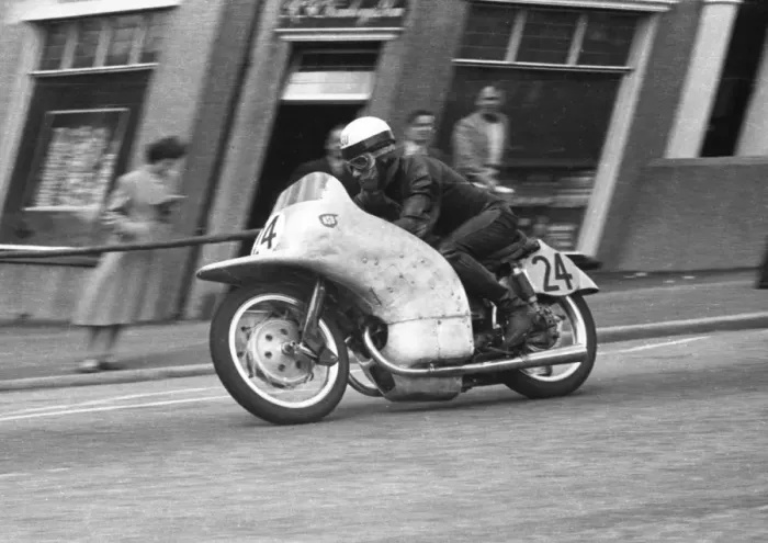 Framed Print : Hermann-Paul Muller (NSU) 1954 Lightweight TT Framed Print : Hermann-Paul Muller (NSU) 1954 Lightweight TT