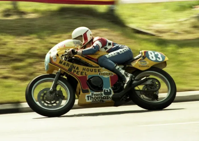 Framed Print : Hillary Musson (Yamaha) 1984 Formula Two TT Framed Print : Hillary Musson (Yamaha) 1984 Formula Two TT