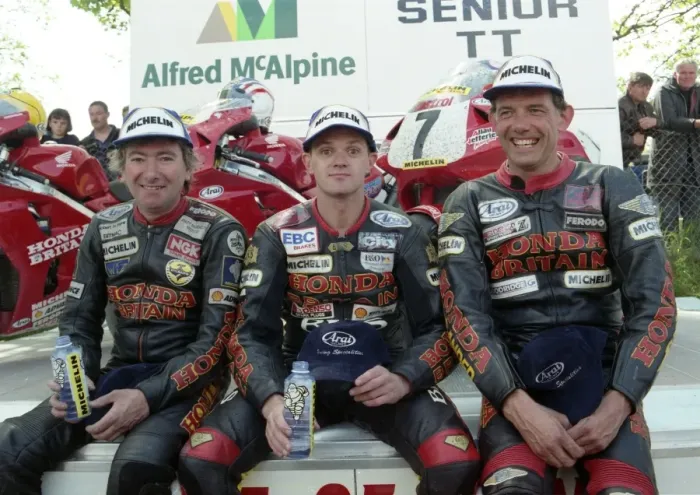 Framed Print : The Honda Boys; 1996 Senior TT Framed Print : The Honda Boys; 1996 Senior TT