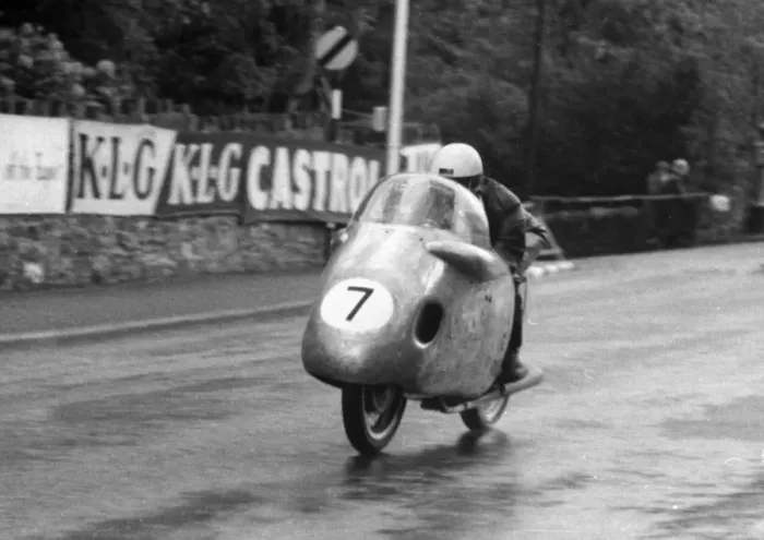Framed Print : Horst Kassner (NSU) 1956 Lightweight TT