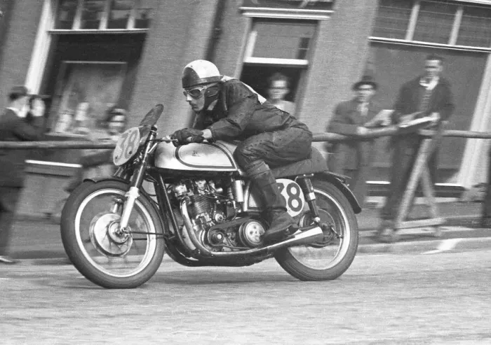 Framed Print : Howard German (JV Special) 1953 Senior Manx Grand Prix Framed Print : Howard German (JV Special) 1953 Senior Manx Grand Prix