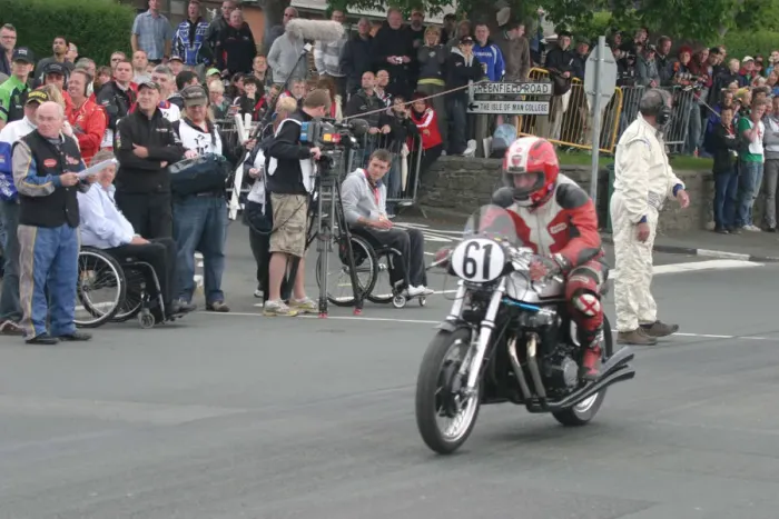 Framed Print : Howard Ostle (Norton Honda) 2010 TT Parade Lap Framed Print : Howard Ostle (Norton Honda) 2010 TT Parade Lap