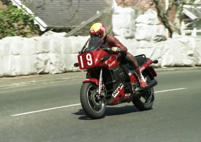 Framed Print : Howard Selby (Kawasaki) 1984 Production TT