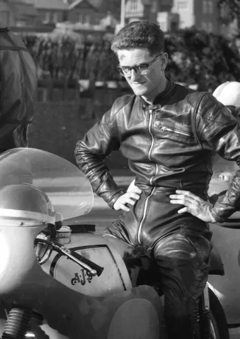 Framed Print : Ian Ablett (AJS) 1962 Junior Manx Grand Prix Framed Print : Ian Ablett (AJS) 1962 Junior Manx Grand Prix